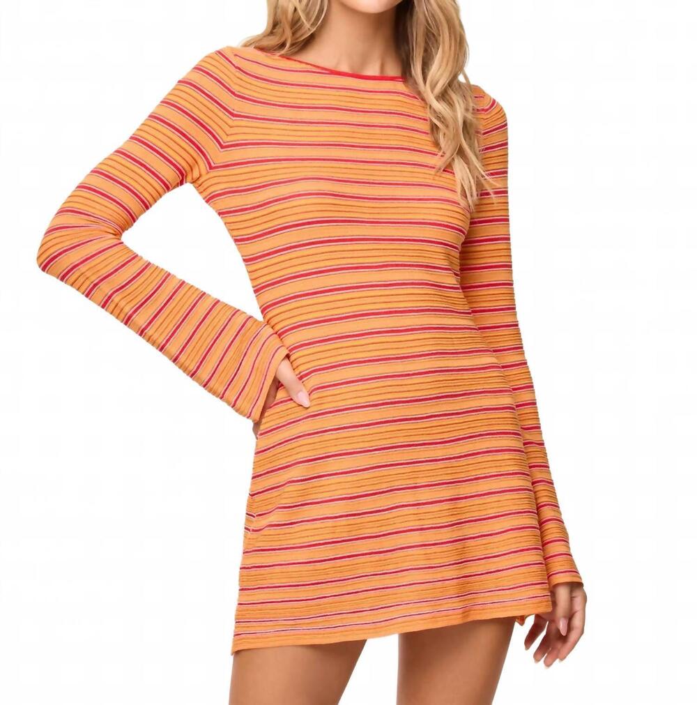 NEW L*SPACE tita dress in chili pepper stripe